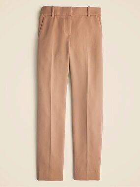 J. Crew Cameron Slim Cropped Pant in Four Season Stretch | Size 12 | Tan